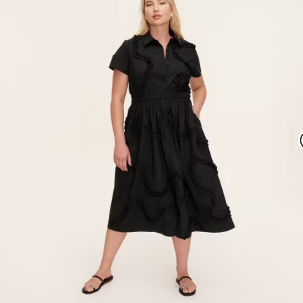Kate Spade x Target Ribbon Short Sleeve Midi Shirtdress